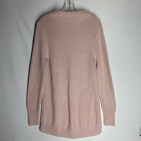 Duluth Trading Co Womens Tunic Knit Sweater Size Large Pink Mock Neck High-Low - Picture 2 of 7